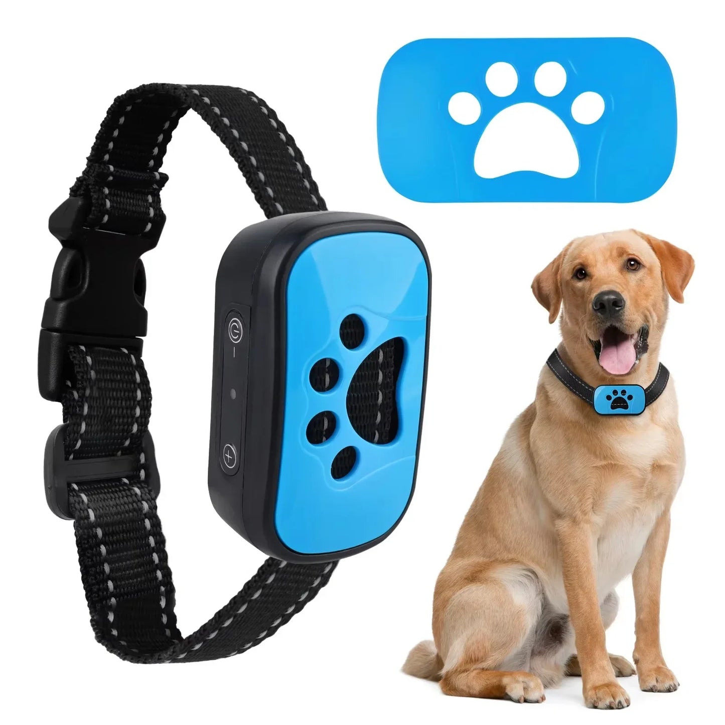 🐶 Rechargeable Safe Anti Bark Dog Collar – Ultrasonic & Vibration Training Device