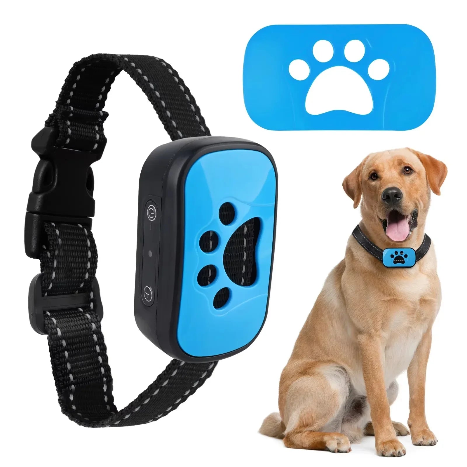 🐶 Rechargeable Safe Anti Bark Dog Collar – Ultrasonic & Vibration Training Device